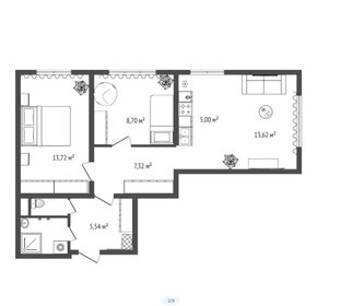 57,8 м², 3-комнатная квартира 5 890 000 ₽ - изображение 13