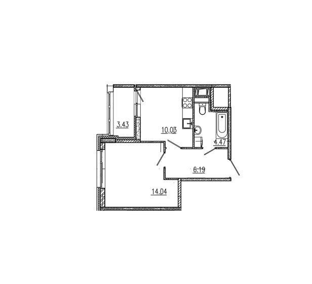 36,5 м², 1-комнатная квартира 11 200 000 ₽ - изображение 1