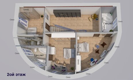 500 м², 6-комнатная квартира 1 300 000 ₽ в месяц - изображение 78