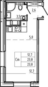 Квартира 23,8 м², студия - изображение 1