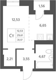 Квартира 31 м², студия - изображение 1