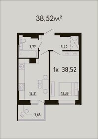 38,8 м², 1-комнатная квартира 4 150 000 ₽ - изображение 114