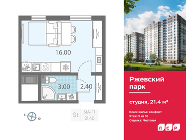 Квартира 21,4 м², студия - изображение 1