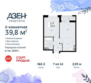 36,1 м², 2-комнатная квартира 7 300 500 ₽ - изображение 109