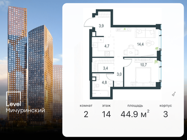 52 м², 2-комнатная квартира 19 470 000 ₽ - изображение 1