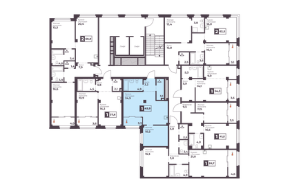 Квартира 45,9 м², 1-комнатная - изображение 2