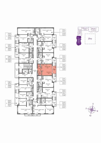 34,8 м², квартира-студия 9 251 000 ₽ - изображение 37