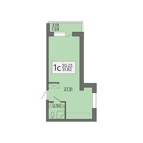 33,2 м², 1-комнатная квартира 2 280 000 ₽ - изображение 39