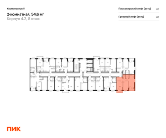 53,9 м², 2-комнатная квартира 8 500 407 ₽ - изображение 66