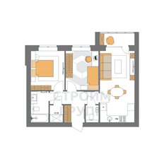 Квартира 56,5 м², 2-комнатная - изображение 3