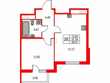 41 м², 1-комнатная квартира 6 150 000 ₽ - изображение 26