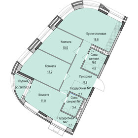 72,6 м², 3-комнатная квартира 11 440 800 ₽ - изображение 20