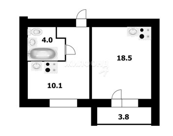 Квартира 40,4 м², 2-комнатная - изображение 1