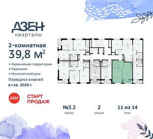 35,9 м², 2-комнатная квартира 10 618 255 ₽ - изображение 39