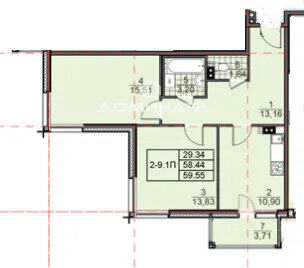 47,5 м², 1-комнатная квартира 5 700 000 ₽ - изображение 45