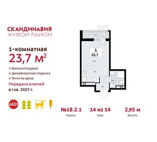 24,7 м², квартира-студия 8 400 000 ₽ - изображение 15