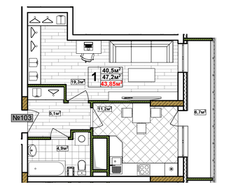 149 м², 1-комнатная квартира 18 750 000 ₽ - изображение 40