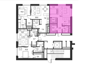 40,2 м², апартаменты-студия 91 550 000 ₽ - изображение 9