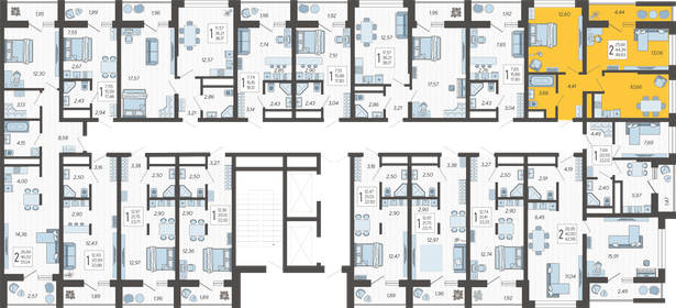 48,4 м², 2-комнатная квартира 17 860 748 ₽ - изображение 17