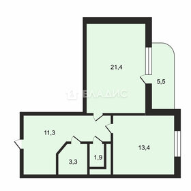 Квартира 51 м², 1-комнатная - изображение 5