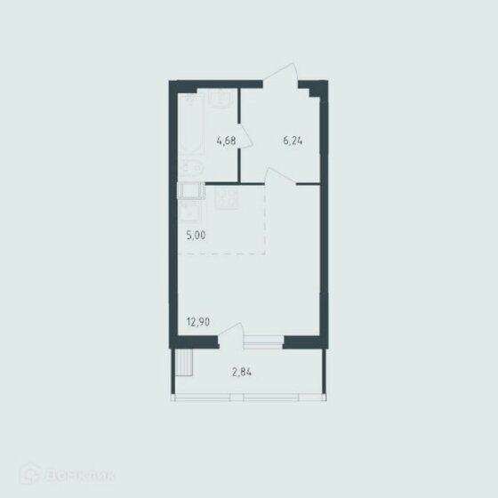31,4 м², квартира-студия 5 900 000 ₽ - изображение 1