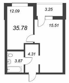 Квартира 39 м², 1-комнатная - изображение 1