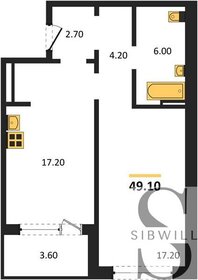 Квартира 49,1 м², 1-комнатная - изображение 1