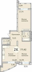 91,7 м², 3-комнатная квартира 13 000 000 ₽ - изображение 80