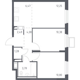 Квартира 55,1 м², 2-комнатная - изображение 1