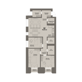 93,3 м², квартира-студия 14 455 300 ₽ - изображение 20
