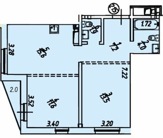 52 м², 2-комнатная квартира 8 500 000 ₽ - изображение 144