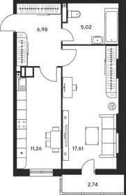 50 м², 1-комнатная квартира 6 800 000 ₽ - изображение 29