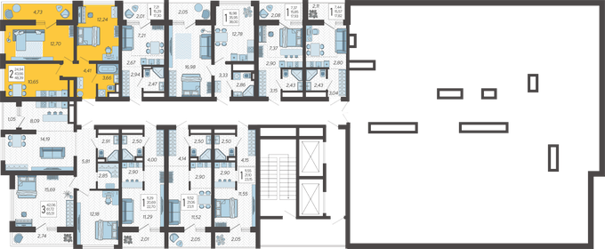 65 м², 2-комнатная квартира 20 300 000 ₽ - изображение 141