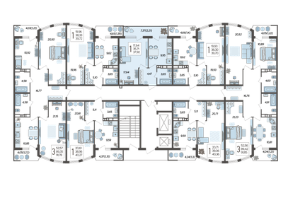 33 м², 1-комнатная квартира 3 700 000 ₽ - изображение 96