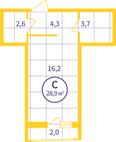 52 м², апартаменты-студия 4 950 000 ₽ - изображение 26