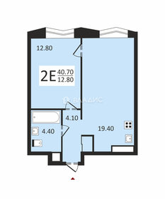 Квартира 40,9 м², 1-комнатная - изображение 2