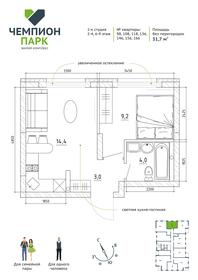 26,7 м², 1-комнатная квартира 3 250 000 ₽ - изображение 126