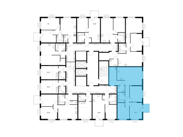 80 м², 3-комнатная квартира 15 499 000 ₽ - изображение 90