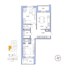 66,3 м², 2-комнатная квартира 10 919 720 ₽ - изображение 31