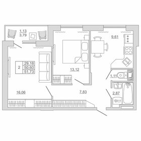 44 м², 2-комнатная квартира 6 000 000 ₽ - изображение 54