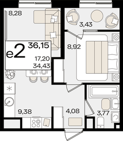 38 м², 2-комнатная квартира 8 381 850 ₽ - изображение 41