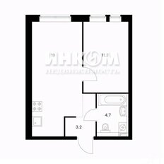 Квартира 38,6 м², 1-комнатная - изображение 1