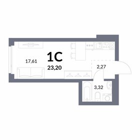 Квартира 23,2 м², студия - изображение 1