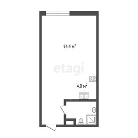 Квартира 18,4 м², 1-комнатные - изображение 2