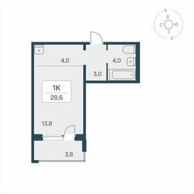 27,7 м², 1-комнатная квартира 2 990 000 ₽ - изображение 18