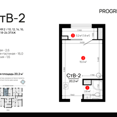 Квартира 20,2 м², студия - изображение 2