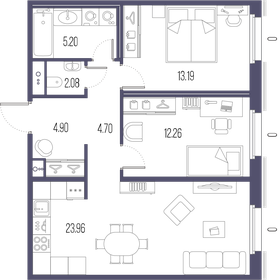 92 м², 5-комнатная квартира 13 800 000 ₽ - изображение 122