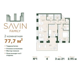 67,1 м², 2-комнатная квартира 18 908 032 ₽ - изображение 15