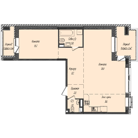 78,5 м², 1-комнатная квартира 21 587 500 ₽ - изображение 25