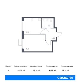 34,7 м², 1-комнатная квартира 6 575 721 ₽ - изображение 12